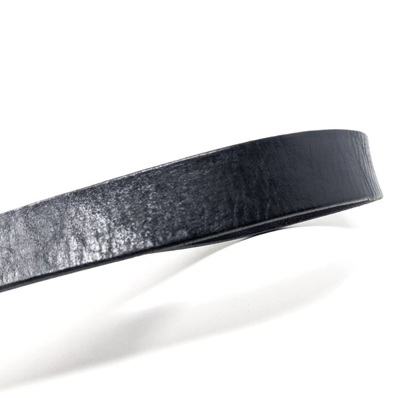 Guess Belt Womens Large Black Leather Silver Buckle Solid Vintage Y2K - Picture 5 of 10